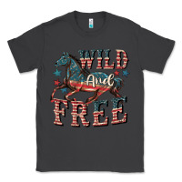 Smoke Wild and free 4th of july Classic Tee - CowGirlArtShop