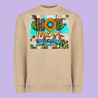 Hot Mess Express Heavyweight Sweatshirt Designed By Jahusdesignshop