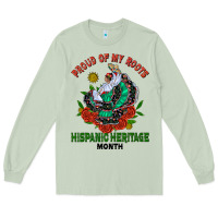Matcha traditional lady hispanic heritage month Long Sleeve Tee - BundleAndBundleShop