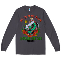 Smoke traditional lady hispanic heritage month Long Sleeve Tee - BundleAndBundleShop