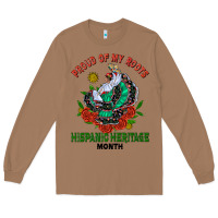 Toasted Coconut traditional lady hispanic heritage month Long Sleeve Tee - BundleAndBundleShop