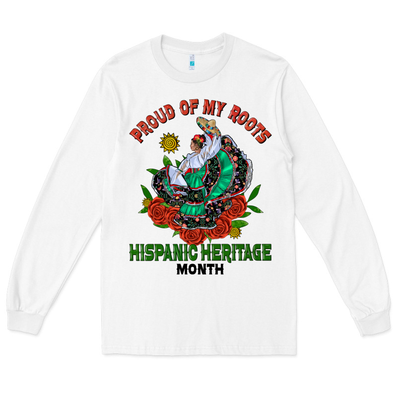Traditional Lady Hispanic Heritage Month Long Sleeve Tee by BundleAndBundleShop | Teevron