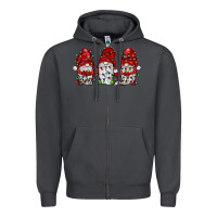 Smoke gnome with christmas lights Zipper Hoodie - JahusDesignShop