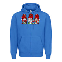 True Royal gnome with christmas lights Zipper Hoodie - JahusDesignShop