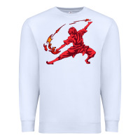 White zuko Premium Sweatshirt - DesigneFamous