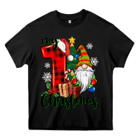 Black my first christmas gnome Heavy Core Tee - CowGirlArtShop