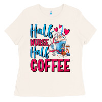 Bone Half Nurse Half Coffee Ladies Tee - FaDigitalArtStudio