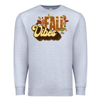Heather Grey fall vibes Premium Sweatshirt - JahusDesignShop