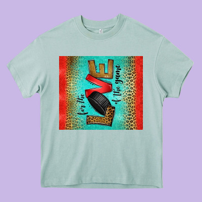 For The Love Of The Game Ice Hockey Heavy Core Tee Designed By Jasminsmagicworld