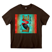 Chocolate Brown for the love of the game ice hockey Heavy Core Tee - Jasminsmagicworld