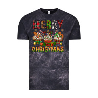 Cloud Black merry christmas with cupcake bbs Vintage Tee - BundleAndBundleShop