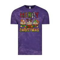 Cloud Purple merry christmas with cupcake bbs Vintage Tee - BundleAndBundleShop