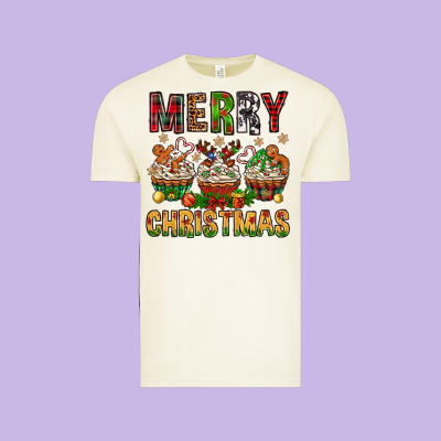 Merry Christmas With Cupcake Bbs Vintage Tee Designed By Bundleandbundleshop