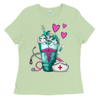 Matcha Nurse Frappe Ladies Tee - FaDigitalArtStudio