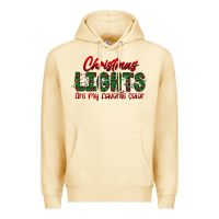 Pina Colada festive christmas lights text art Premium Hoodie - CowhideDigitalArt
