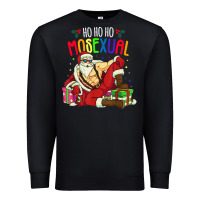 Black mens ho ho ho mosexual Premium Sweatshirt - DesigneFamous