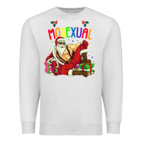 Oatmeal Heather mens ho ho ho mosexual Premium Sweatshirt - DesigneFamous