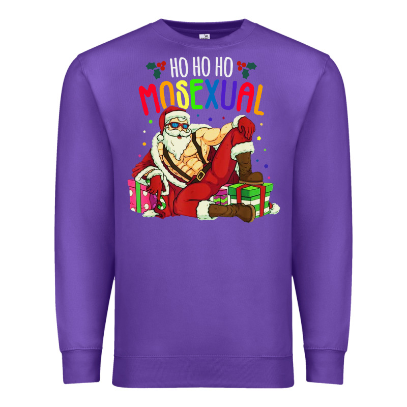 Mens Ho Ho Ho Mosexual Premium Sweatshirt by DesigneFamous | Teevron