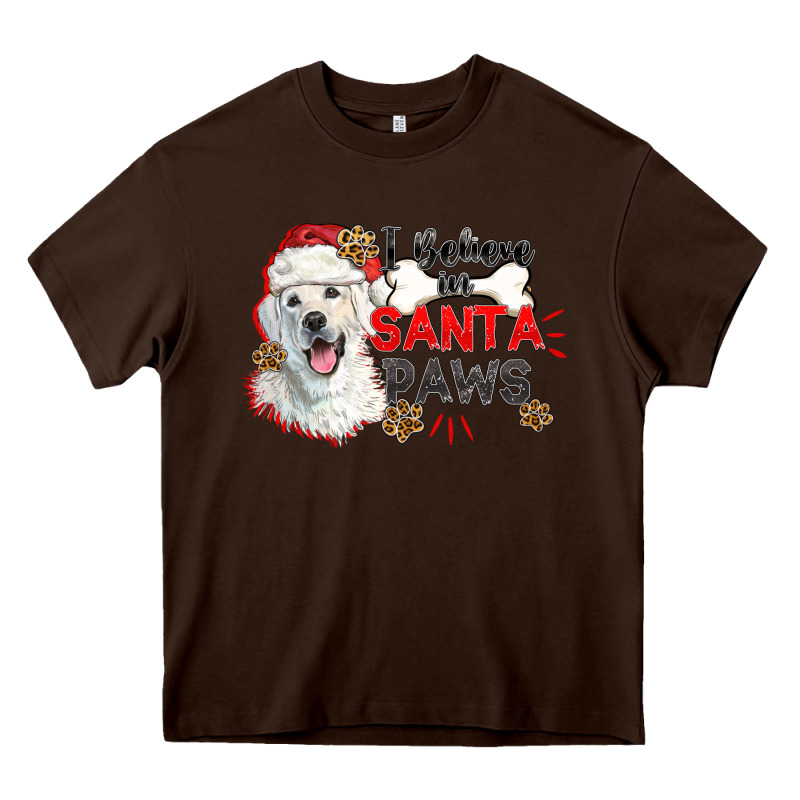 I Believe In Santa Paws Heavy Core Tee by CowGirlArtShop | Teevron