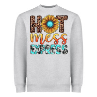 Heather Grey hot mess express Heavyweight Sweatshirt - JahusDesignShop