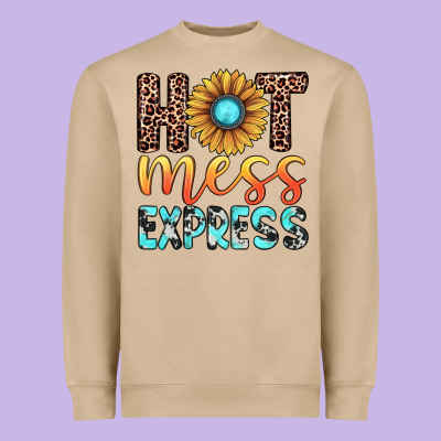 Hot Mess Express Heavyweight Sweatshirt Designed By Jahusdesignshop