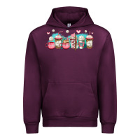 Mauve Wine volleyball coffee cups Urban Hoodie - Jasminsmagicworld