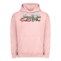 Pigment Salmon volleyball coffee cups Urban Hoodie - Jasminsmagicworld