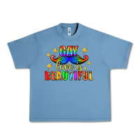 Pebble Blue Gay Love Is Beautiful Pride Lgbtq Urban Heavy Tee - BundleAndBundleShop