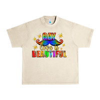 Sandshell Gay Love Is Beautiful Pride Lgbtq Urban Heavy Tee - BundleAndBundleShop