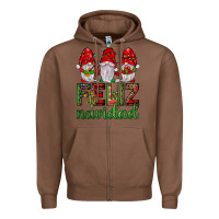 Chestnut feliz navidad gnomies Zipper Hoodie - JahusDesignShop