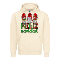 Sandshell feliz navidad gnomies Zipper Hoodie - JahusDesignShop