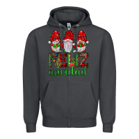 Smoke feliz navidad gnomies Zipper Hoodie - JahusDesignShop