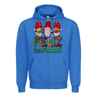 True Royal feliz navidad gnomies Zipper Hoodie - JahusDesignShop